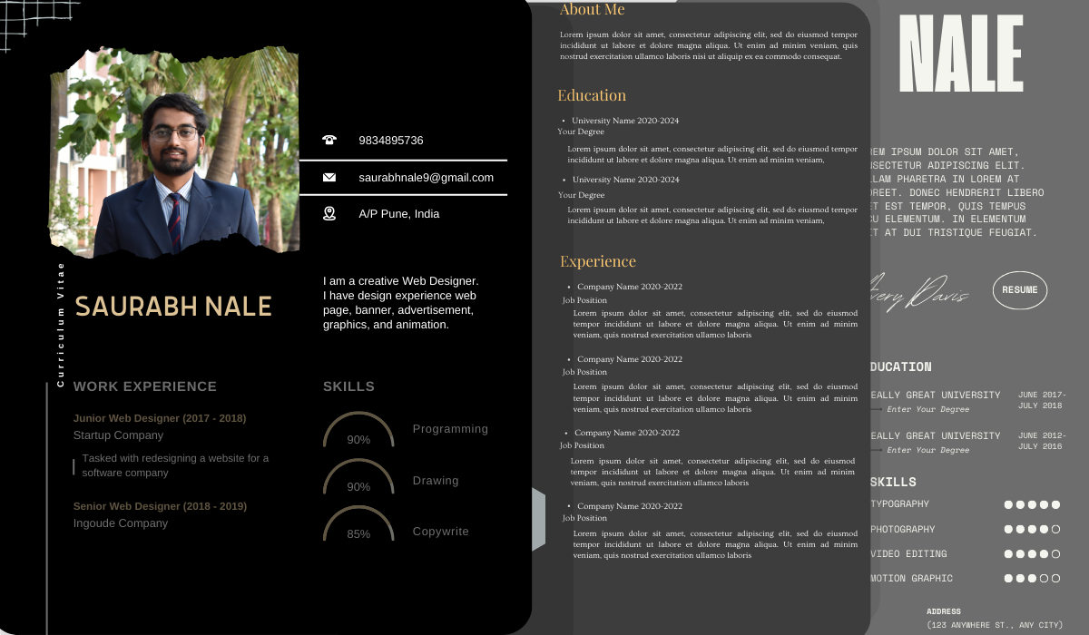 Amruth Pillai's Resume on Print